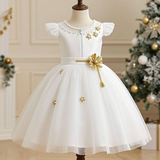 Elegant Christmas Wedding Dress Zipper