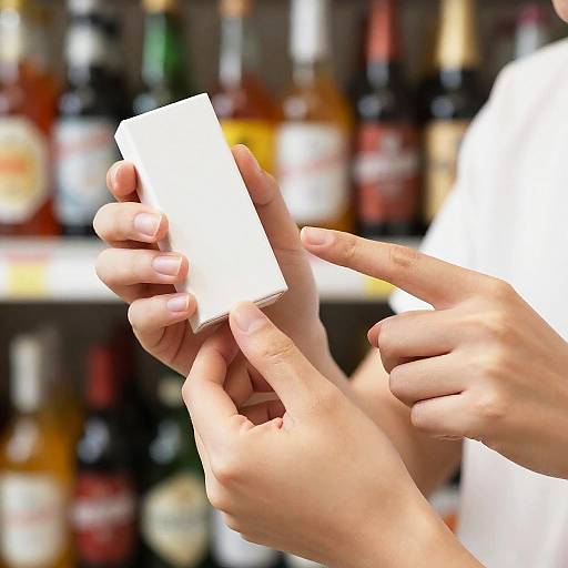 Close-Up Hands Holding White Object