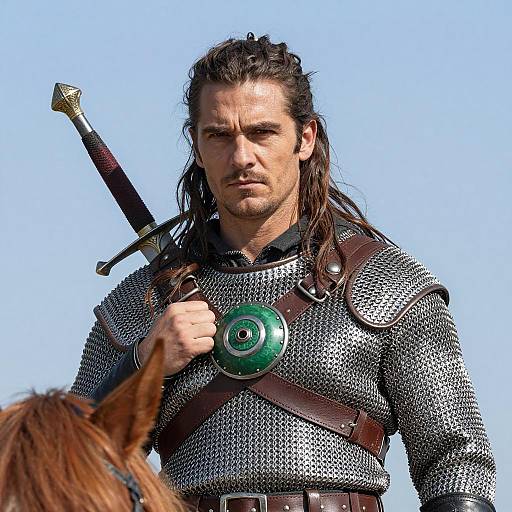 Warrior with Chainmail and Sword