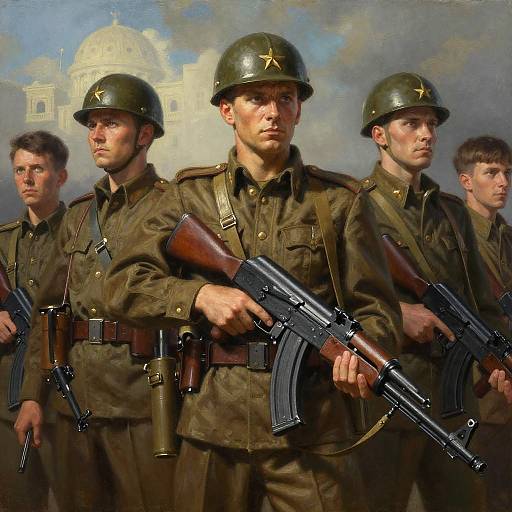 Epic Cinematic Soldiers with AK-74 Rifles