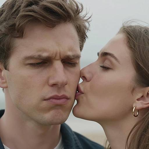 Intimate Close-Up of Couple's Connection