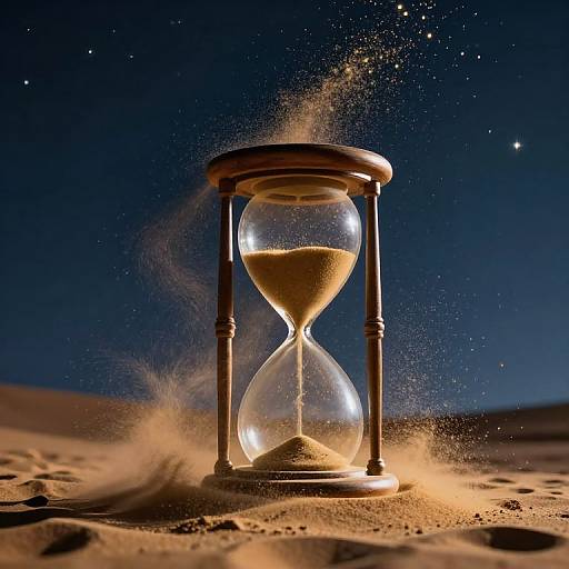 Gravity-Defying Colossal Hourglass Nightscape