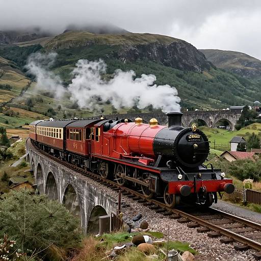 Harry Potter Train at Glenfinnan Viaduct