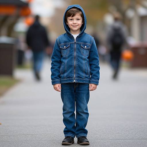 One-Legged Boy Halloween Portrait