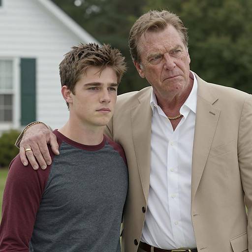 Brotherly Bond: Outdoor Portrait Scene