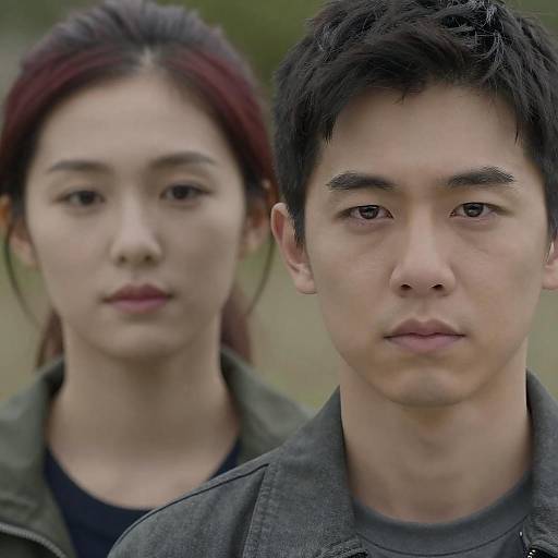 Intimate Portrait of East Asian Duo