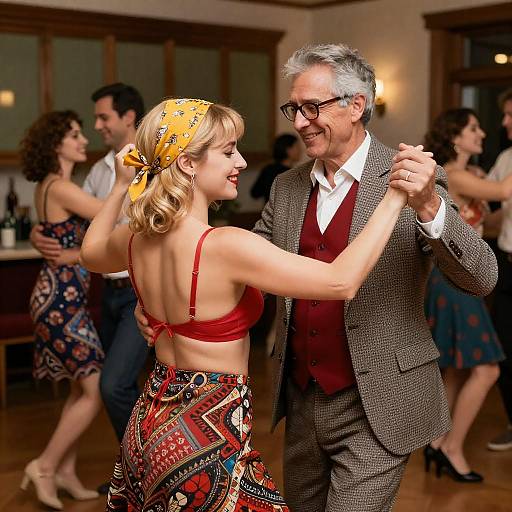 Joyful Indoor Dance Party Scene