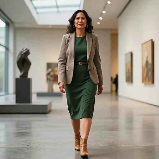 Confident Mid-40s Indigenous Woman Portrait