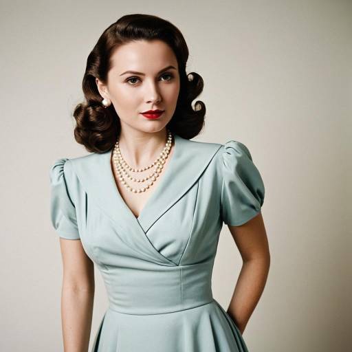 Elegant Julie Cosplay in 1940s Fashion