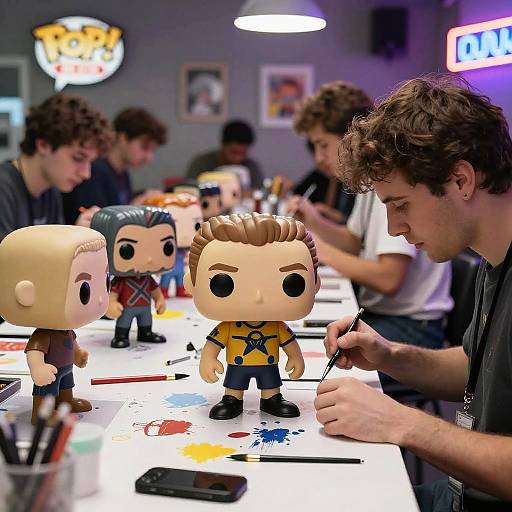 Custom Pop Funko Art Studio Scene