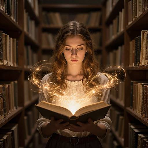 Mystical Light from Ancient Book