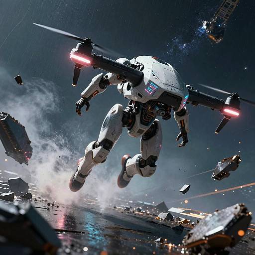 Zero-Gravity Drone Mercenary Strike