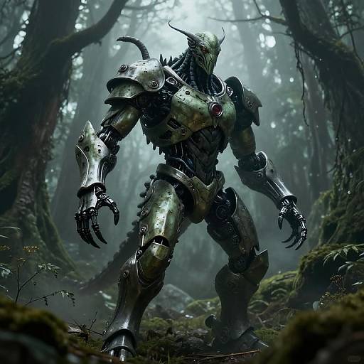 Biomechanical Leshy Forest Monster