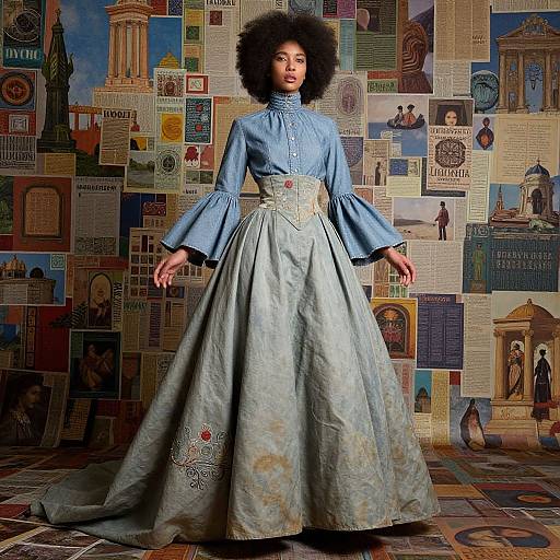 Intricately Detailed Futuristic Fashion Portrait