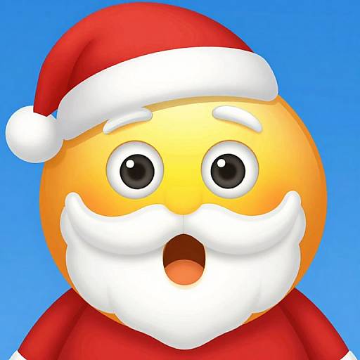 Santa Avatar Emoji Christmas Icon