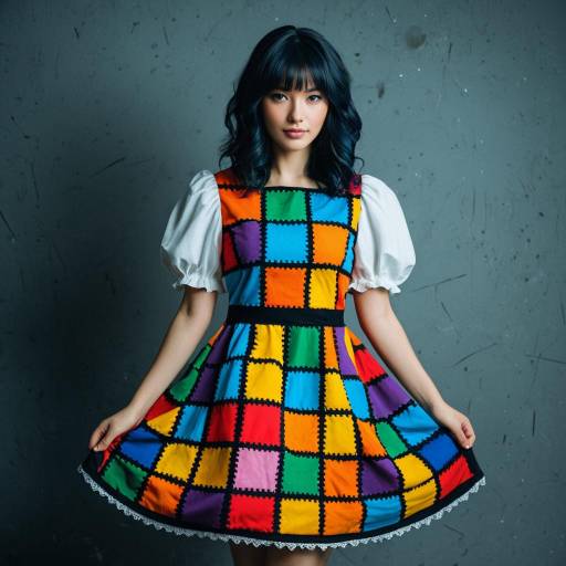 Colorful Patchwork Costume Inspired by Chopscotch