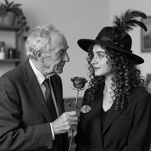 Intimate Encounter: Vintage Elegance Captured