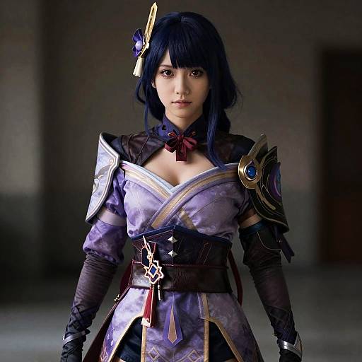 Photorealistic Raiden Character Portrait