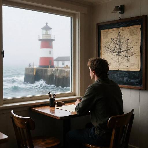 Clockwork Mariner in Foggy Harbor Tavern