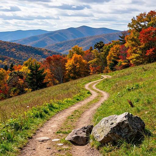 Vibrant Autumn Blue Ridge Landscape