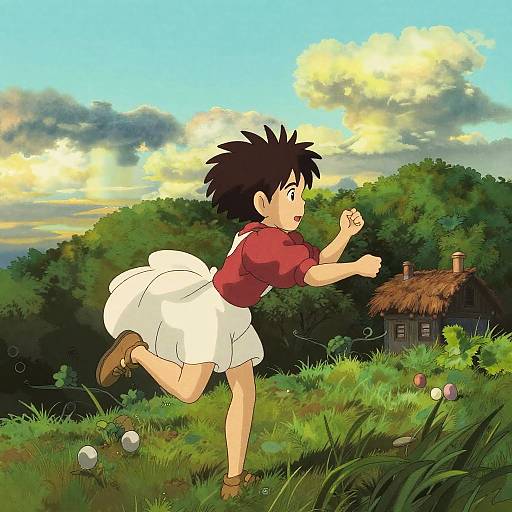 Studio Ghibli Inspired Whimsical Landscapes