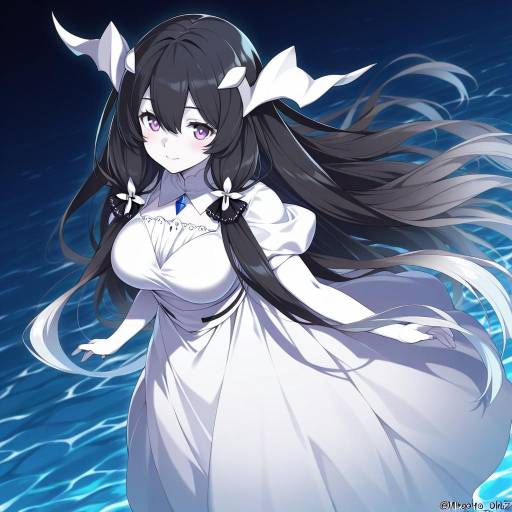 Illustration of Anchorage water oni, kantai collection in the style of Mizuki makoto