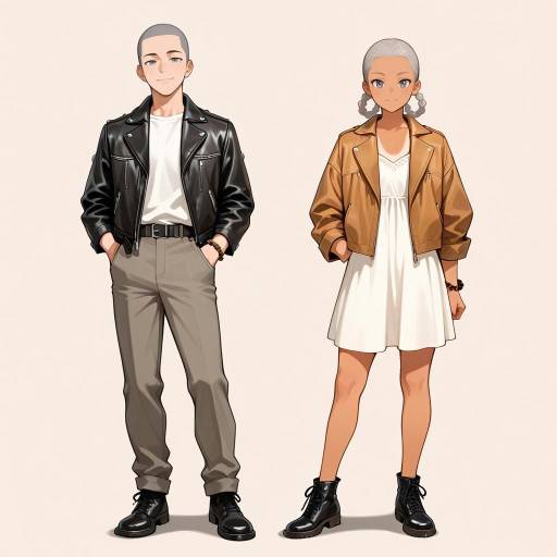 Identical Twin Boys in Fashionable Style