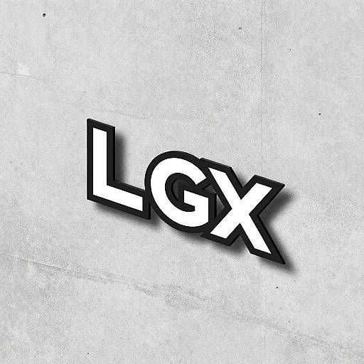 Minimalist Monogram Logo on Concrete