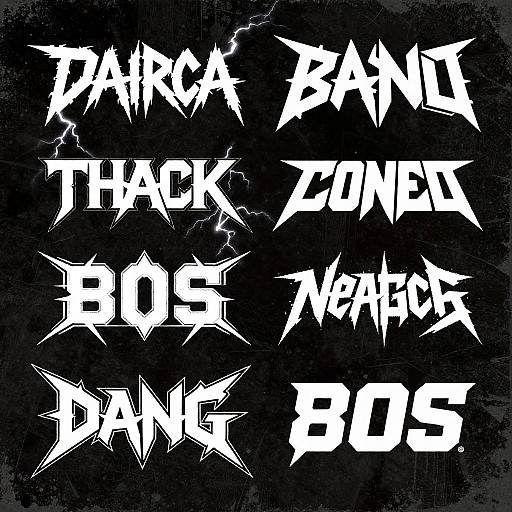 80s Metal Band Logo Design