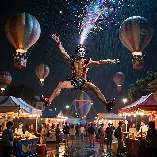 Vaudeville Android Acrobat Saves the Market