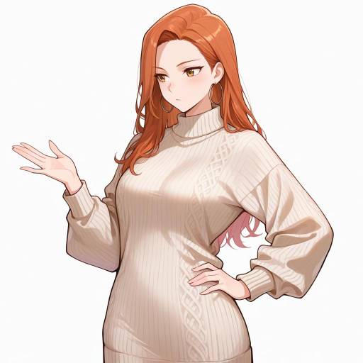 Elegant Lady in Sweater Dress Elegant Lady in Sweater Dress