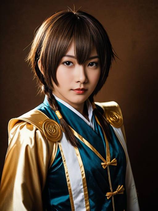 Woman in Hibiki Tachibana Cosplay Costume