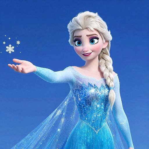 Elsa from Frozen in Digital Art