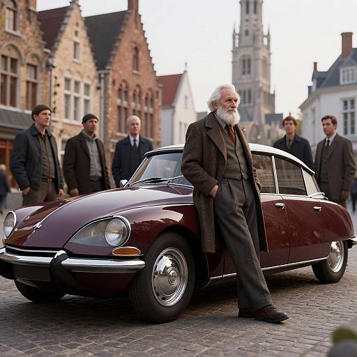 Elegant Vintage Scene in Bruges