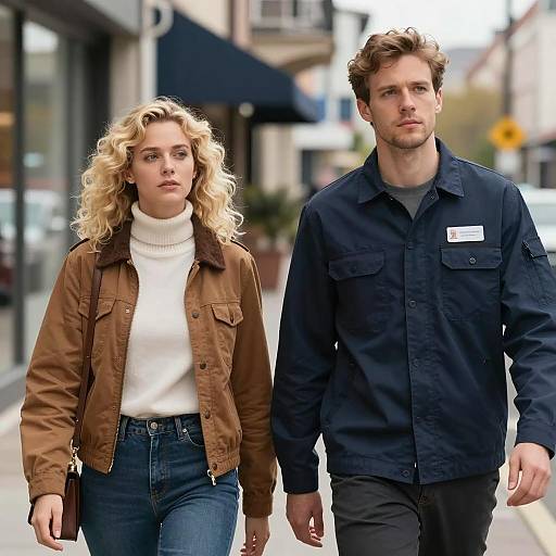 Casual Stroll Through City Streets