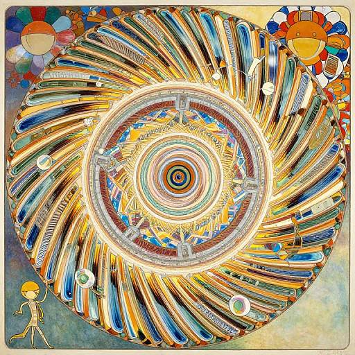 Kaleidoscopic Time Dilation Spiral