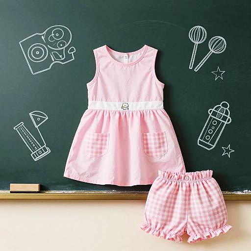 Playful Pastel Classroom Illustration