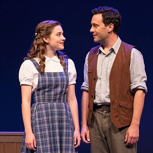 Actors on Stage in Musical Performance