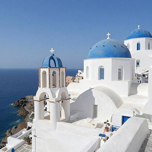 Sunny Greek Island Village Photography