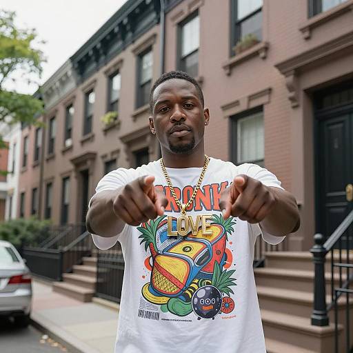 Dynamic Urban Scene with Joyful Expression