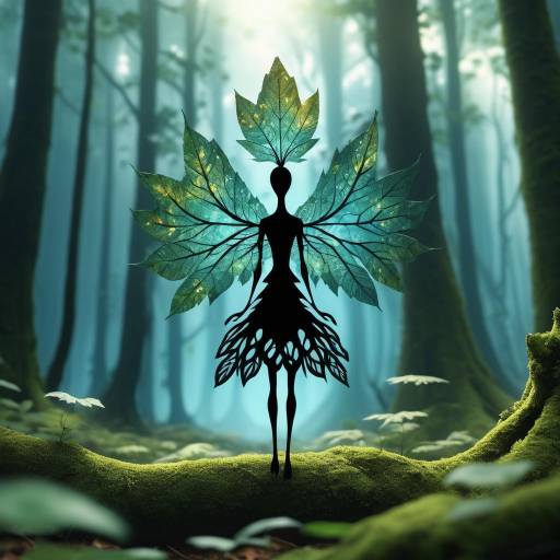 Ancient Leaf Spirit in Enchanted Forest Ancient Leaf Spirit in Enchanted Forest