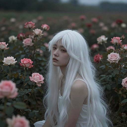 Melancholy Midsummer Flower Field