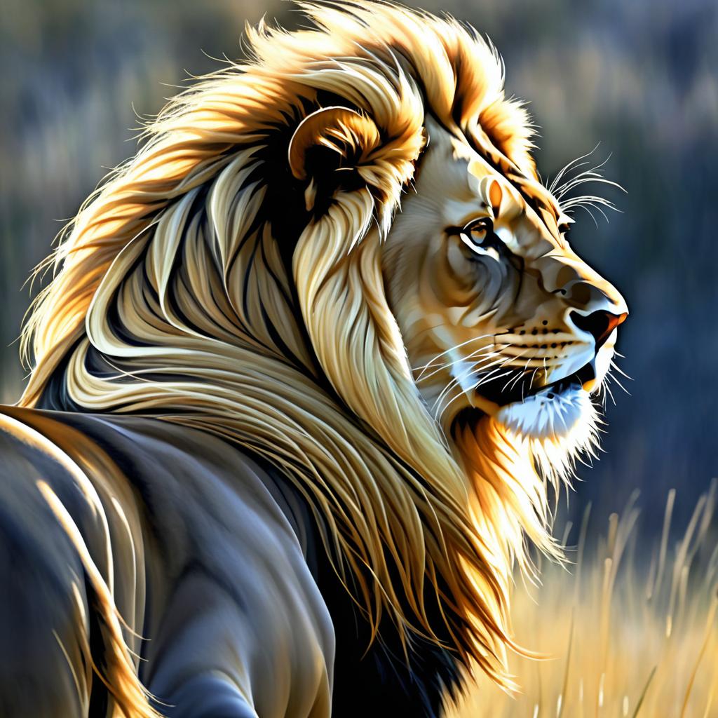 Fierce Lioness in Majestic Style