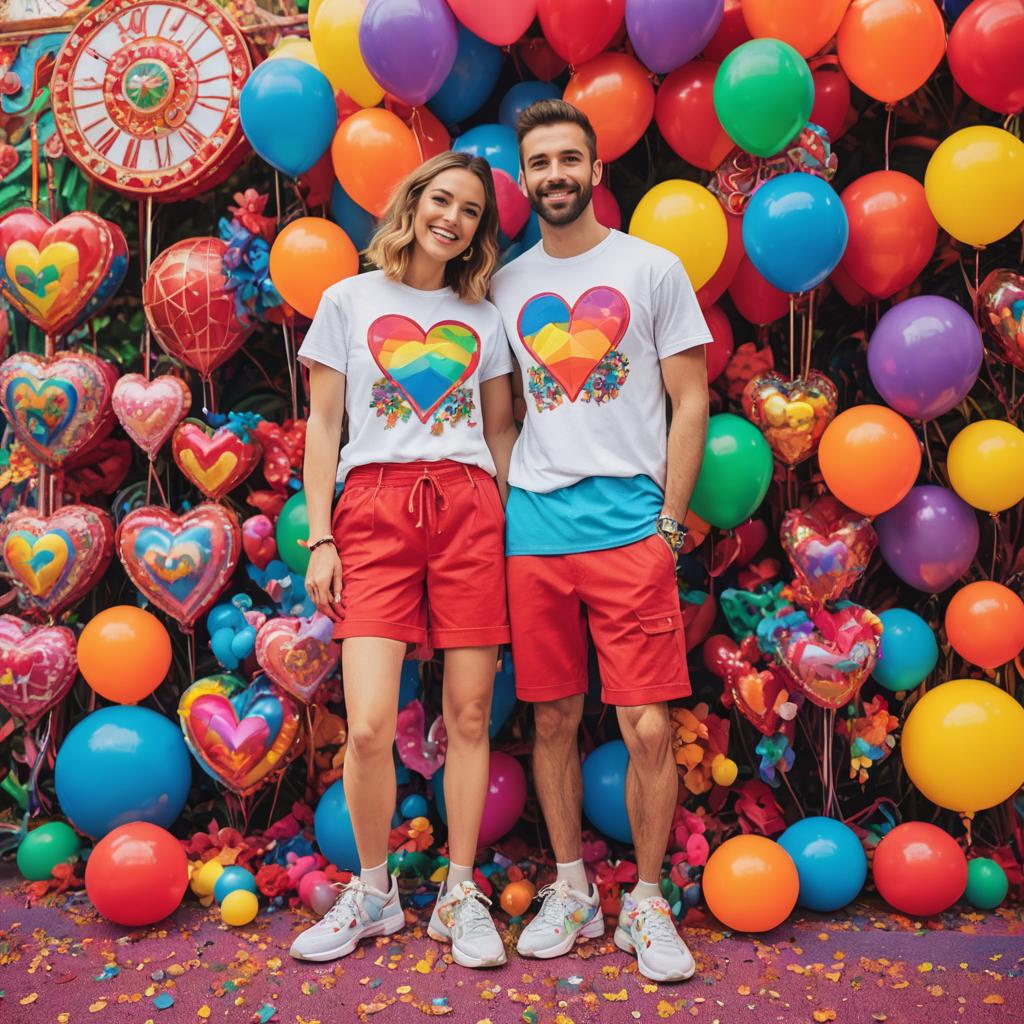 Playful Valentine's Outfit at Carnival