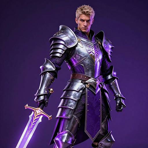 Epic Purple Armored Warrior