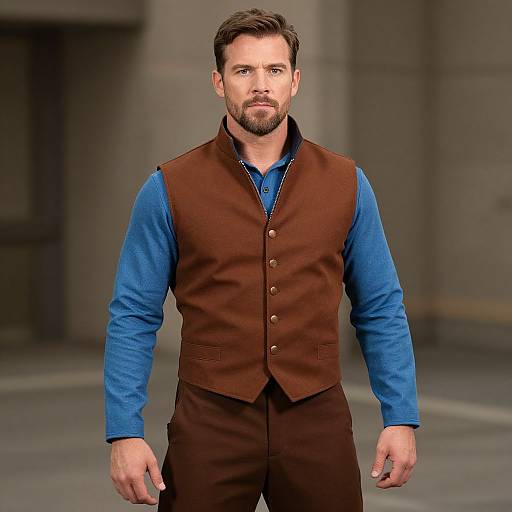 Warrior's Brown Vest Outfit