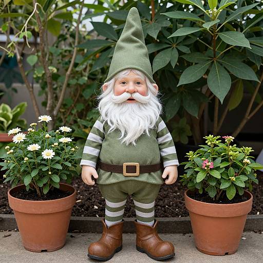 Male Garden Gnome Costume Portrait