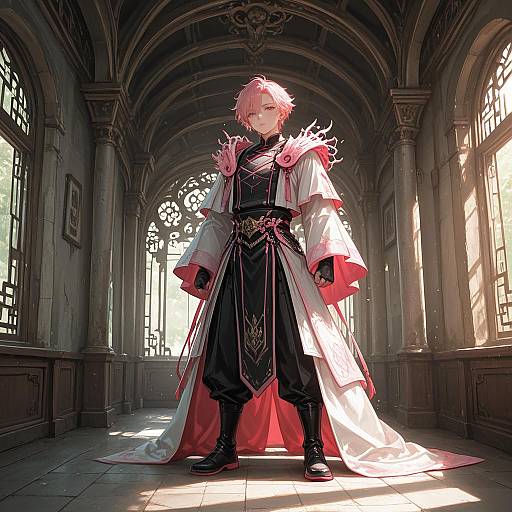 Handsome Warlord in Fantastical Costume