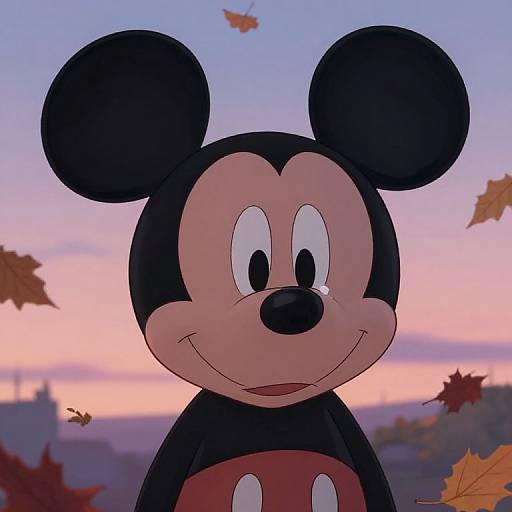 Melancholic Mickey in Autumn Twilight