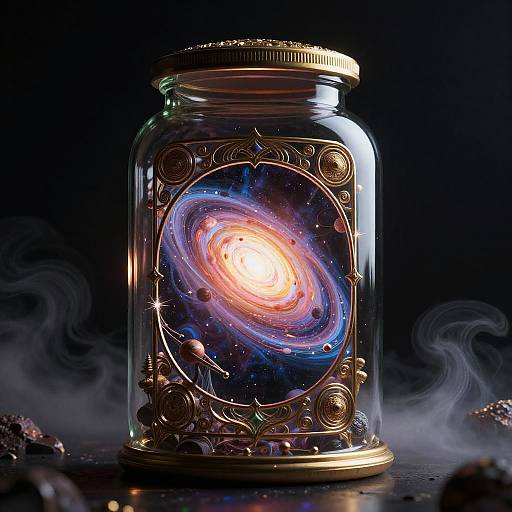 Universe in a Glass Jar Illusion